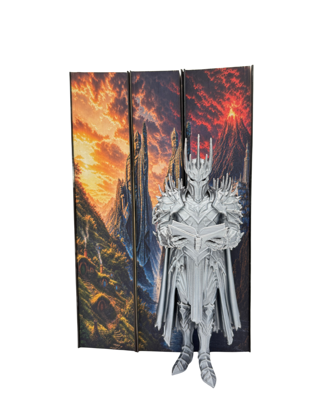 Figurină Sauron Reader – Decor 3D pentru raftul cu cărți