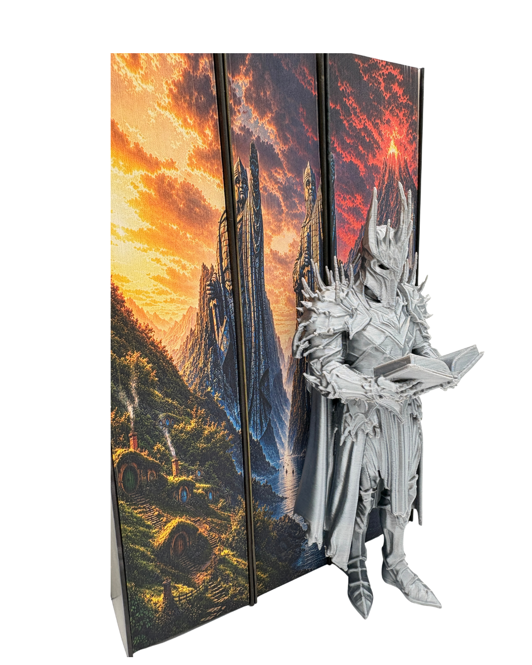 Figurină Sauron Reader – Decor 3D pentru raftul cu cărți