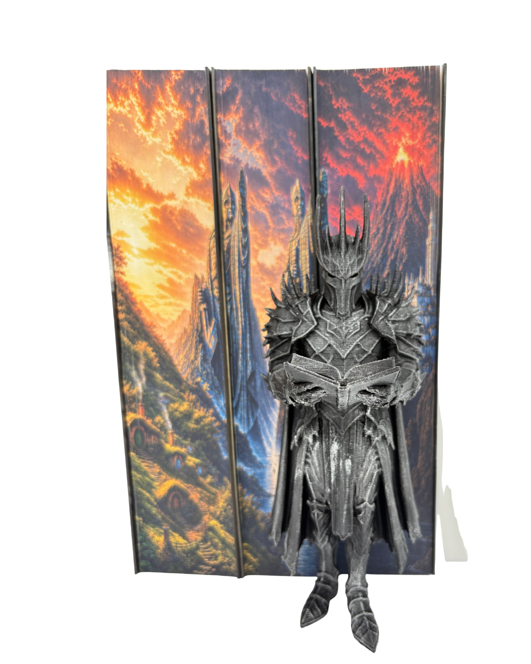 Figurină Sauron Reader – Decor 3D pentru raftul cu cărți
