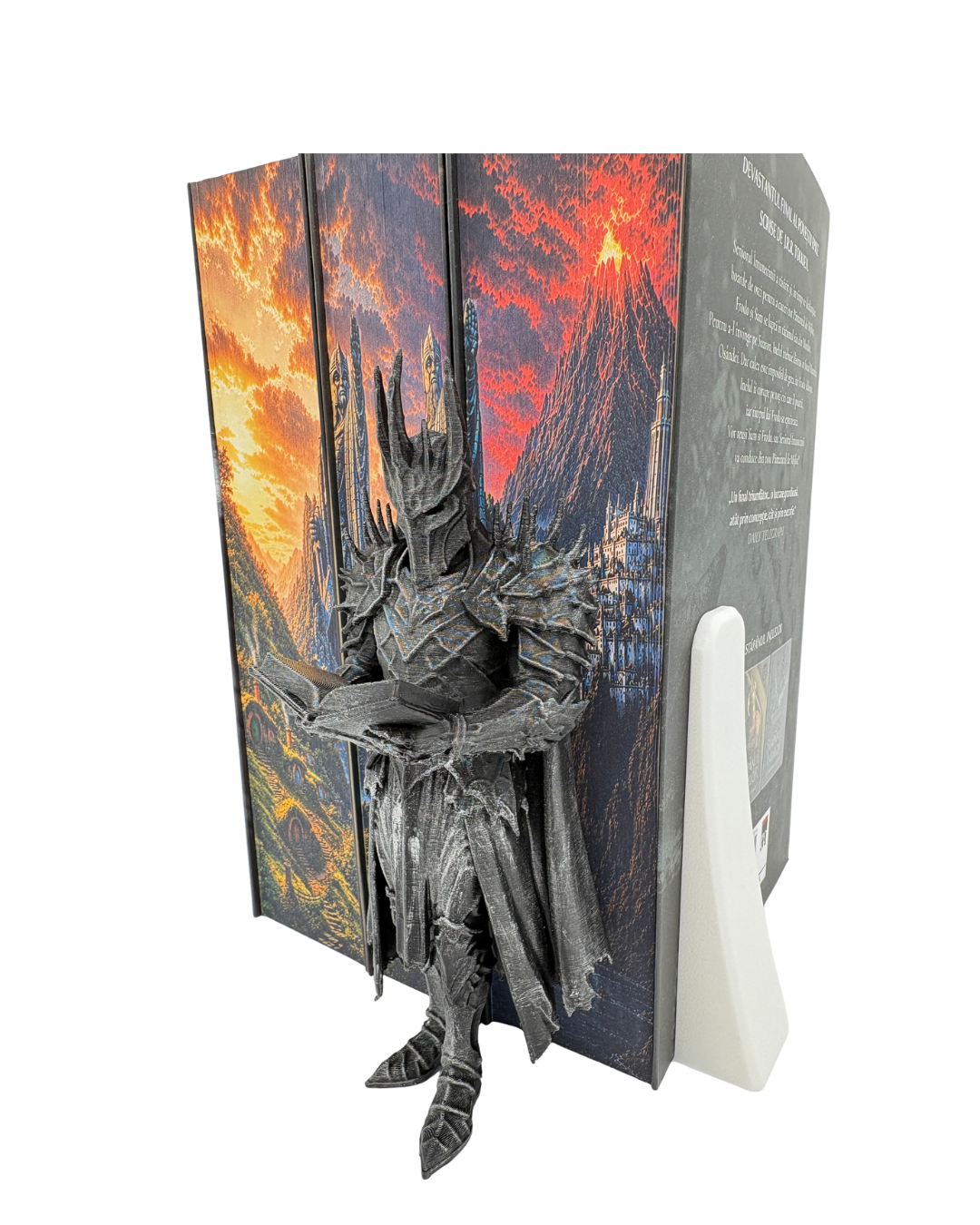 Figurină Sauron Reader – Decor 3D pentru raftul cu cărți