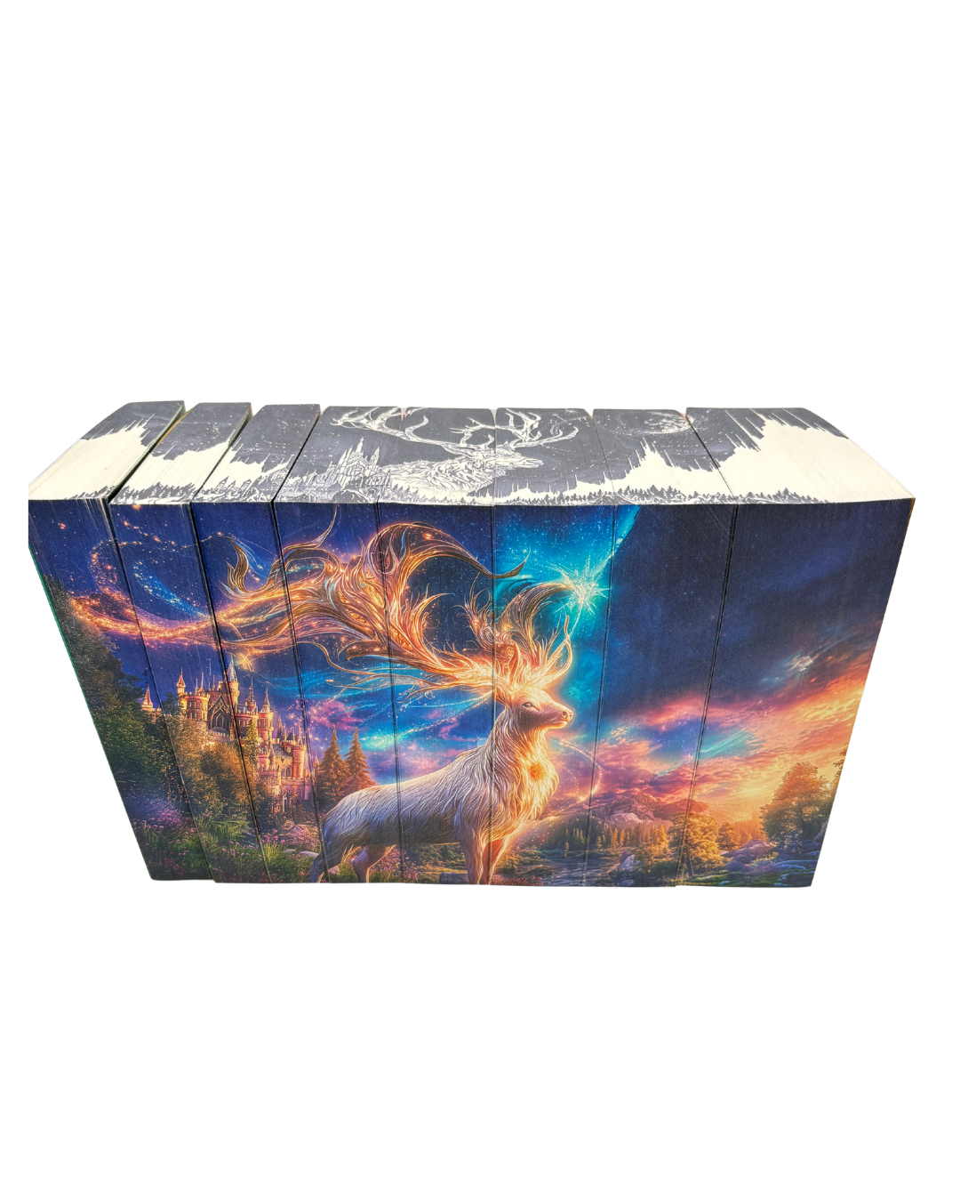 Box set Throne of Glass cu printed edges - limba engleză - design 1