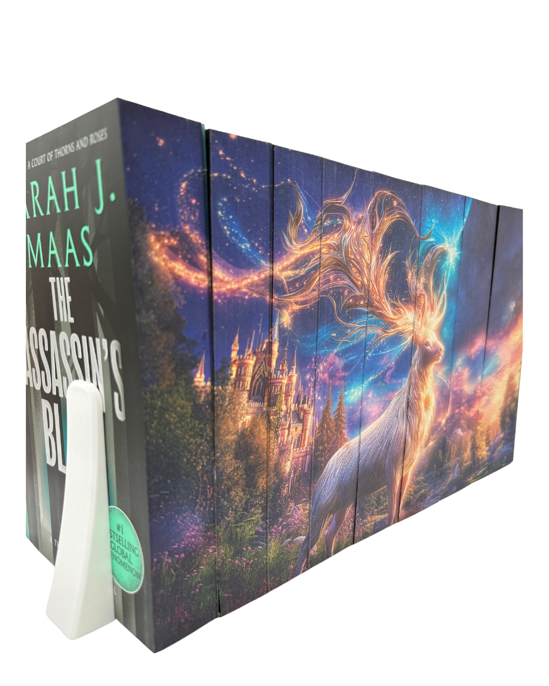 Box set Throne of Glass cu printed edges - limba engleză - design 1