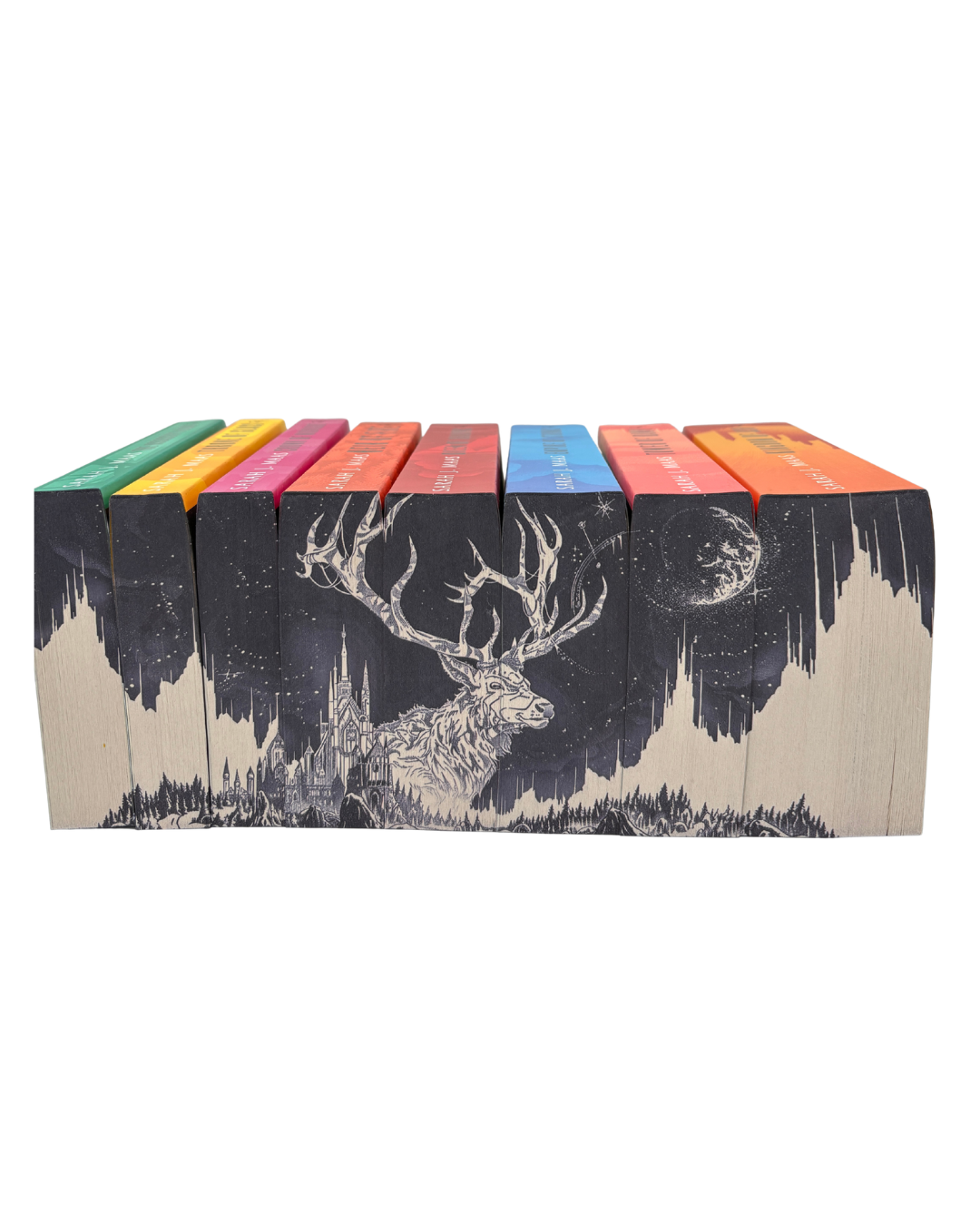 Box set Throne of Glass cu printed edges - limba engleză - design 2
