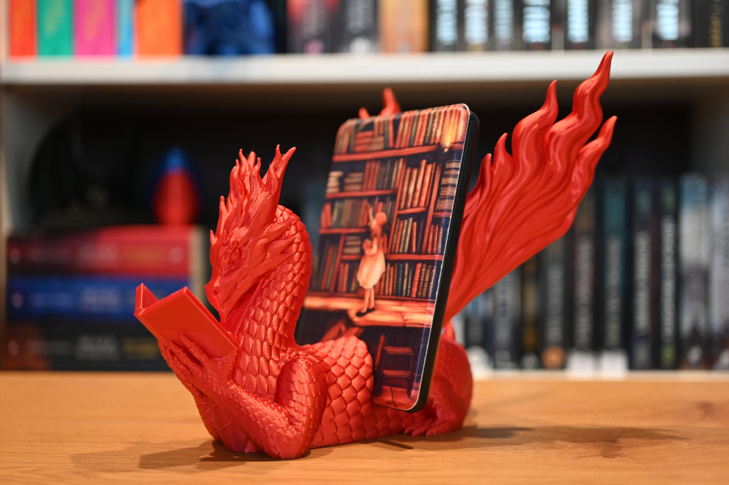 Suport pentru Kindle dragon rosu