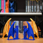 Bookend dragon 3D pentru susținerea cărților – suport decorativ fantasy pentru rafturi și biblioteci.