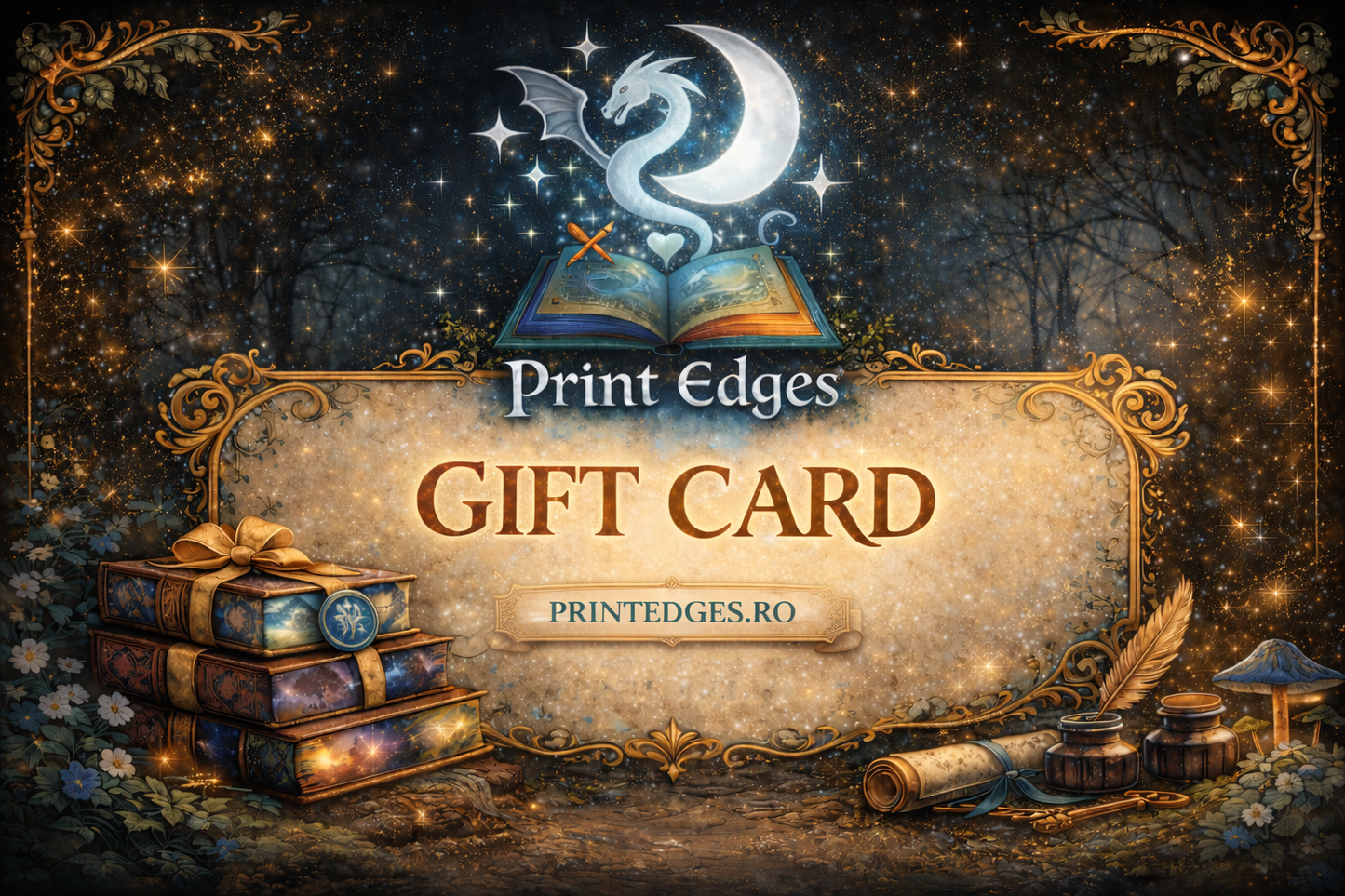 Gift Card - personalizare cărți